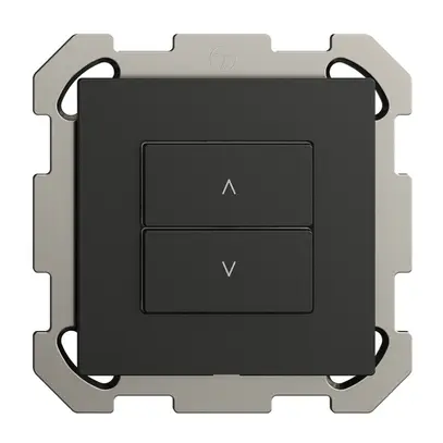 Station secondaire pour interrupteur stores ENC 1c/2t WLAN Edue Wiser noir 
