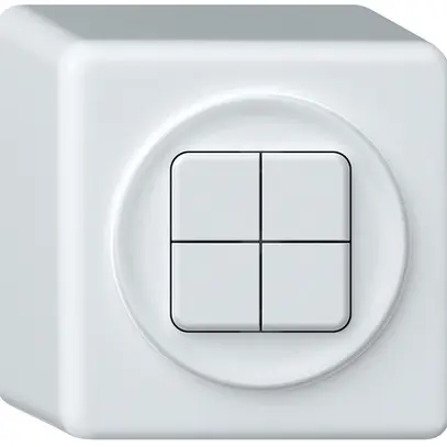 Poussoir KNX AP origin 4×touches blanc 