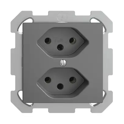 Presa INC EDIZIOdue 2×T13 grigio scuro 