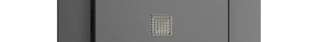 Kit frontale EDIZIOdue grigio scuro 60×60mm con lente frontale 