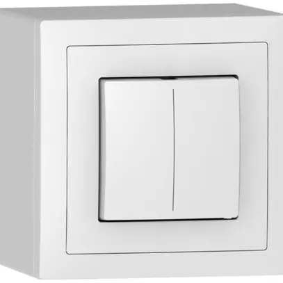 Sensore pulsante AP ABB Sidus KNX Basic 1/2, bianco 