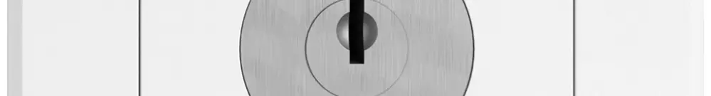Interruttore a chiave INC EDIZIO.liv c.KABA 1007F/5000 invert.4P 0-1 p=87mm bi 