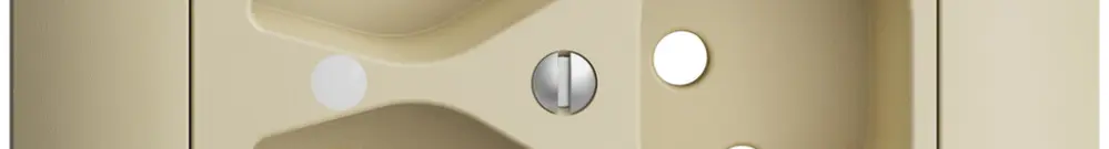 Kit frontal ENC EDIZIOdue vanille 88×88mm 3×T13, lentille, 