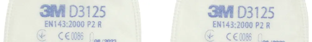 Partikelfilter 3M Secure Click D3125, 1 Paar, Schutzstufe P2 R 