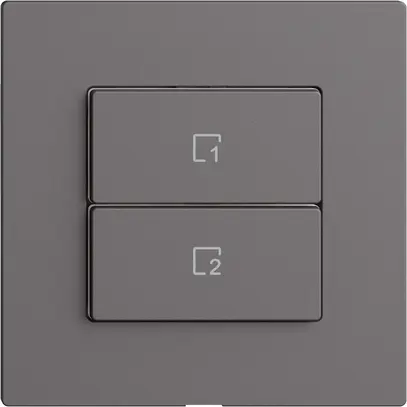 Kit copertura per pulsante scena 2 scene vert./2T Edue Wiser grigio scuro 