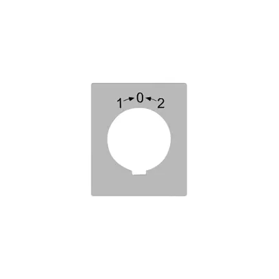 Disco indicatore FLF 1>0<2 per interr. a chiave FH 