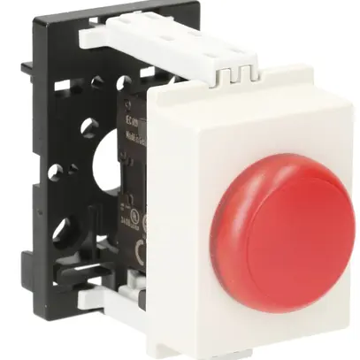 Lampada di segnalazione AMD K&N, 24VAC/DC, 2UM, calotta rosso 