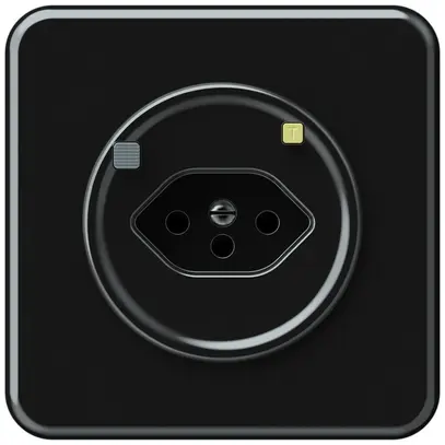 Prise FI ENC origin 1×type 13 30mA 10A 230V 92×92mm noir 