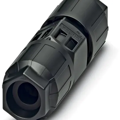 Connettore QUICKON 2LPE 0.5…1.5mm² Ø4…9mm 2×dado nero 