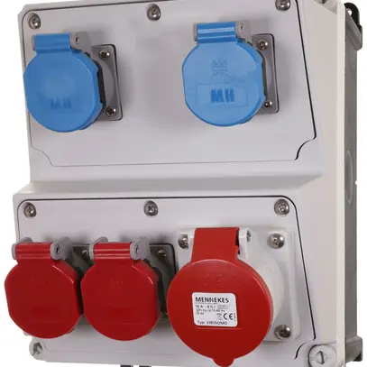 Distributore di corrente Mennekes Amaxx 2×T23 2×T25 1×CEE16 IP44 