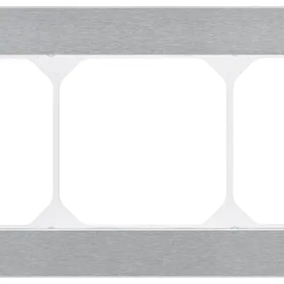 Cadre de recouvrement KAL.art 1×3 94×214mm acier fin brossé 