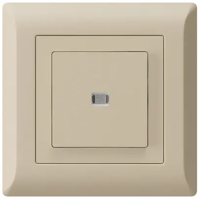 Interruttore pulsante luminoso INC kallysto.line 6/1P beige 