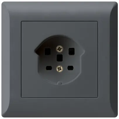 Prise ENC kallysto.line T25 anthracite bornes à vis 