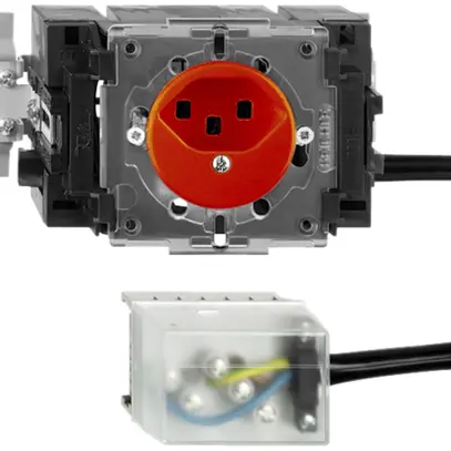Prise INC FH T23 L3 orange 53mm Snap pour câbl.plat powerbus 
