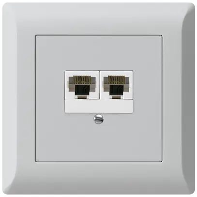 Scatola INC kallysto.line 2×RJ45u separato grigio chiaro 