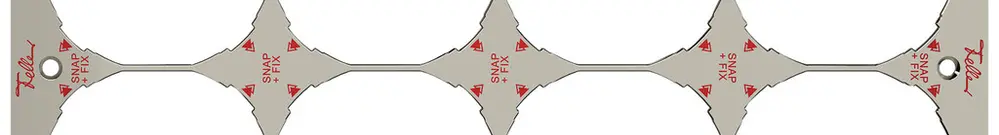 En-tête ENC horizontal 8 parties a.système de fixation SNAPFIX® 