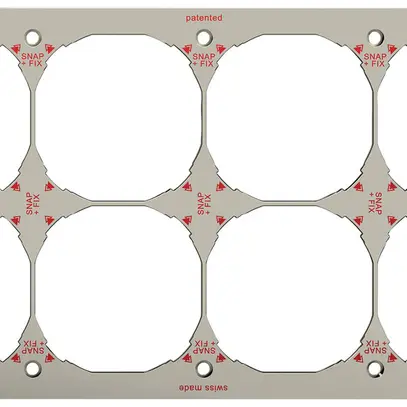 Intestazione INC orizzontale 8 parti c.sistema di fissaggio SNAPFIX® 