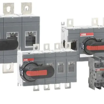 Interrut.carico ABB 63A/400V 4L, AC22A, 4.pol a destra grigio chiaro 