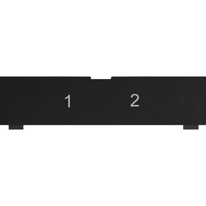 Bezeichnungsschild EDIZIO.liv SNAPFIX® für Schrägauslass Nr.1-2 sz 