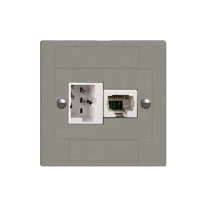 UP-Dose xDSL RJ45/TT83 dunkelgrau ITplus EDIZIOdue mit Filter 