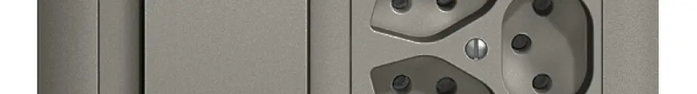 Combinazione INC EDIZIOdue 3/1P +3×T13 grigio scuro, orizzontale 