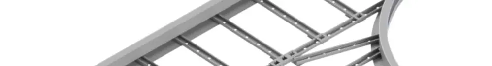 Pezzo a T Lanz per multicanale a lunga campata 400×60mm ZMA 