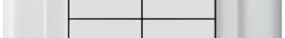 Pulsante KNX INC Hager BA basico C quadruplo 86×86mm bianco 