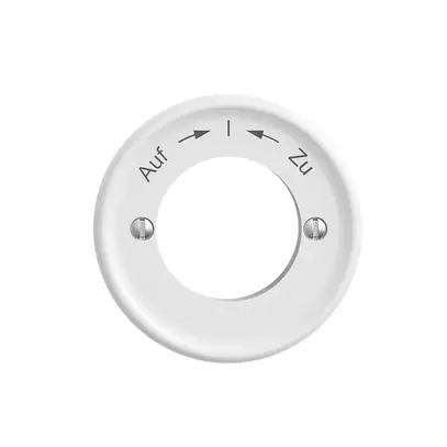 Kit frontale STANDARDdue Auf->I<-Zu bianco per pulsante girevole 
