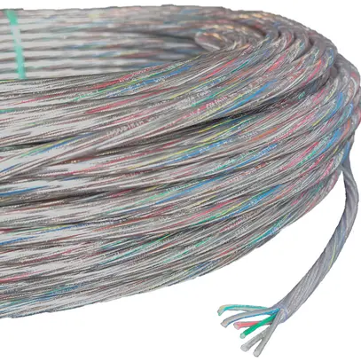Câble Elektrogros TDLR 5×0.75mm² transparent rouleau à 100m 