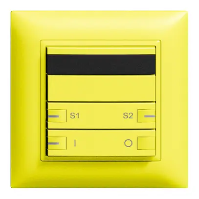 Poussoir ENC ZEP IR ON-OFF-scène 1c/2t EDIZIOdue lemon 