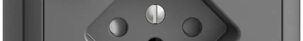 Prise AP EDIZIOdue T13 FI 30mA shutter, gris foncé 