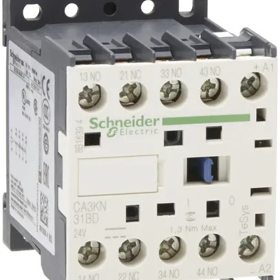Contattore ausiliare Schneider Electric CA3-KN31 BD24VDC 3Ch/1R 