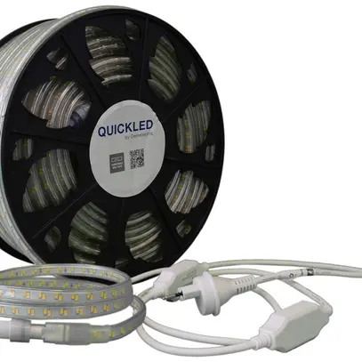 Ruban lumineux LED QUICKLED 240N IP65 240V 15W-1500lm/m 4000K 50m bobine 2-faces 