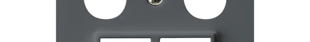 Plaque frontale HMS kallysto pour R/TV/SAT anthracite 