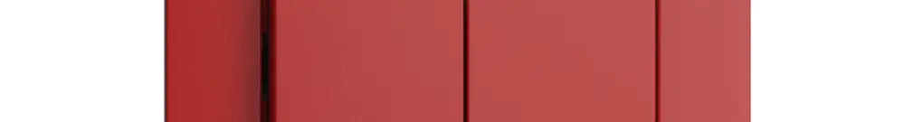 Kit di copertura EDIZIOdue interruttore/tasto 2 tasti 60×60mm rosso 