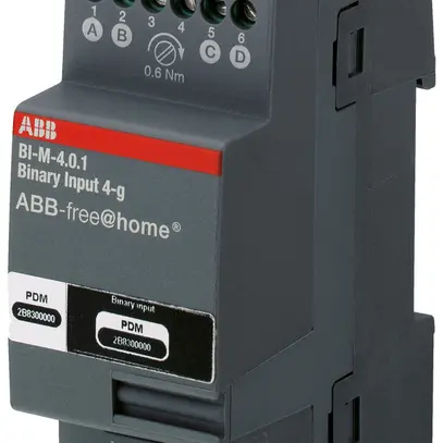 Entrée binaire AMD ABB-free@home BI-M-4.230.1.1 4-canaux 10…230V 