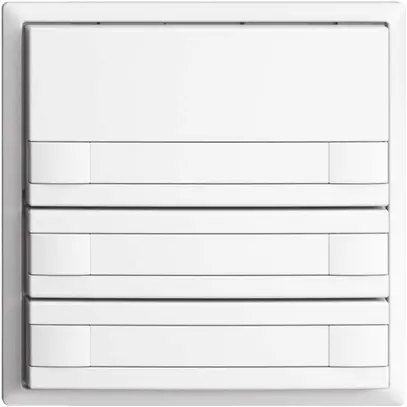 Pulsante KNX RGB EDUE, 250mW, s.LED, c.inserto carta, 6×pulsante, 1×tasto, bi 