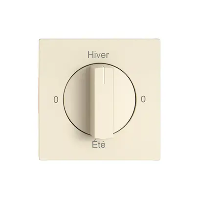 Montageset EDIZIO.liv SNAPFIX® f.Drehschalter m.Griff 0-Hiver-0-Été cr 