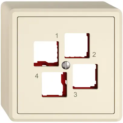 Kit di montaggio AP EDIZIO.liv EASYNET S-One SNAPFIX® destra per 4×RJ45 cr 