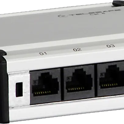 Patch box mini 4×RJ45 cat.6 UTP, gris aluminium, non blindé 