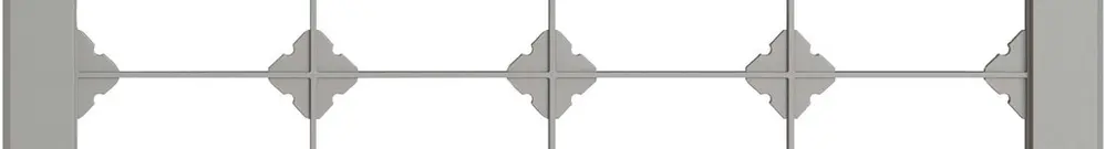 En-tête ENC EDIZIO.liv SNAPFIX® 2×4 pour combinaisons au choix gris clair 