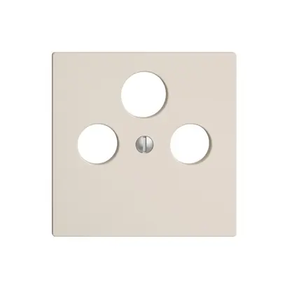 Placca frontale EDIZIOdue crema per presa di antenna per SAT 