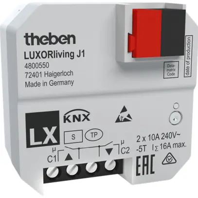 EB-Jalousieaktor KNX Theben LUXORliving 1-Kanal 