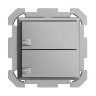 Poussoir KNX RGB ENC EDUE, 250mW, a.LED RGB, 2×poussoir, comm.1×touche, si 