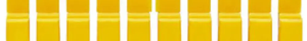 Connessione trasversale WM WQV 2.5/8 avvitato 8L passo 5.1mm isolato 32A giallo 