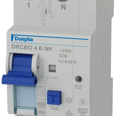 Disgiuntore differenziale Doepke DRCBO 4 tipo B NK L+N 32A 30mA 6kA C 