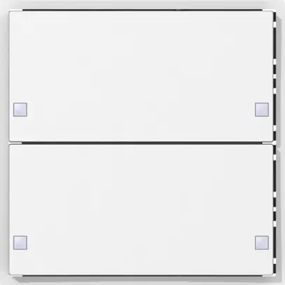 Sensore pulsante SIDUS KNX Design tipo E, 2/4, bianco 