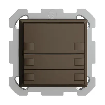 UP-KNX-Taster RGB EDUE, 250mW, o.LED, 6×Taste, 1×Tastenb., cof 