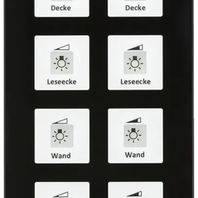 UP-Taster KNX RF+ MDT RF-GTT8S.01 8T/8B LED Temp Aktor 2-Kan Glas schwarz 