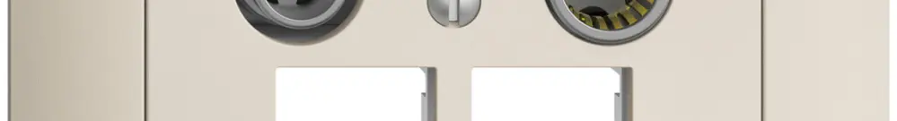 Presa multimedia INC EDIZIOdue FKE EASYNET 15dB, p.2×RJ45 S-One, crema 